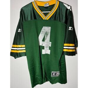 Vintage 1998 Green Bay Packers Brett Favre #4 Green Starter NFL Jersey Sz L